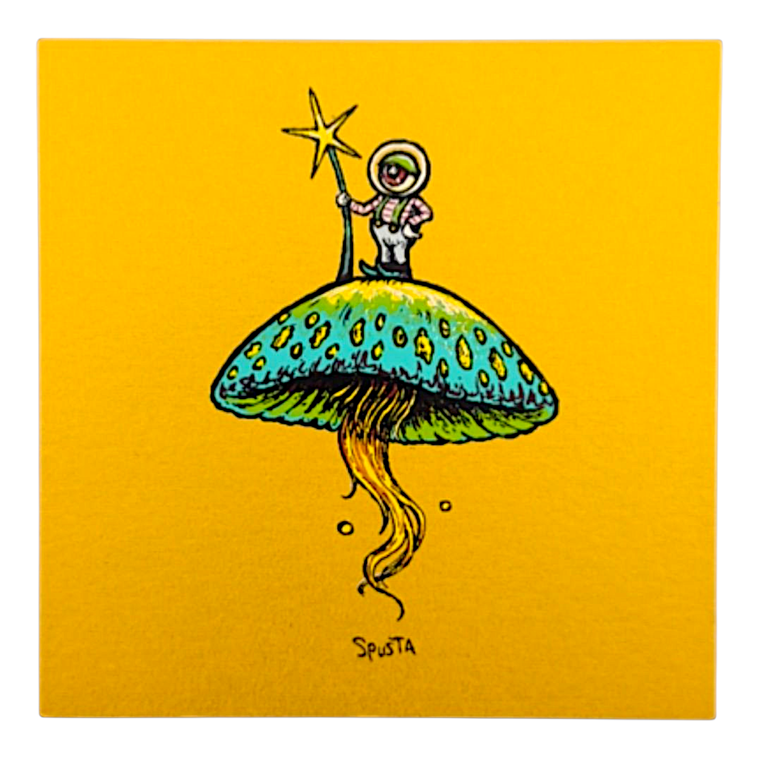 Marq Spusta Shroom Rider (25k Gold Shimmer) Micro Print