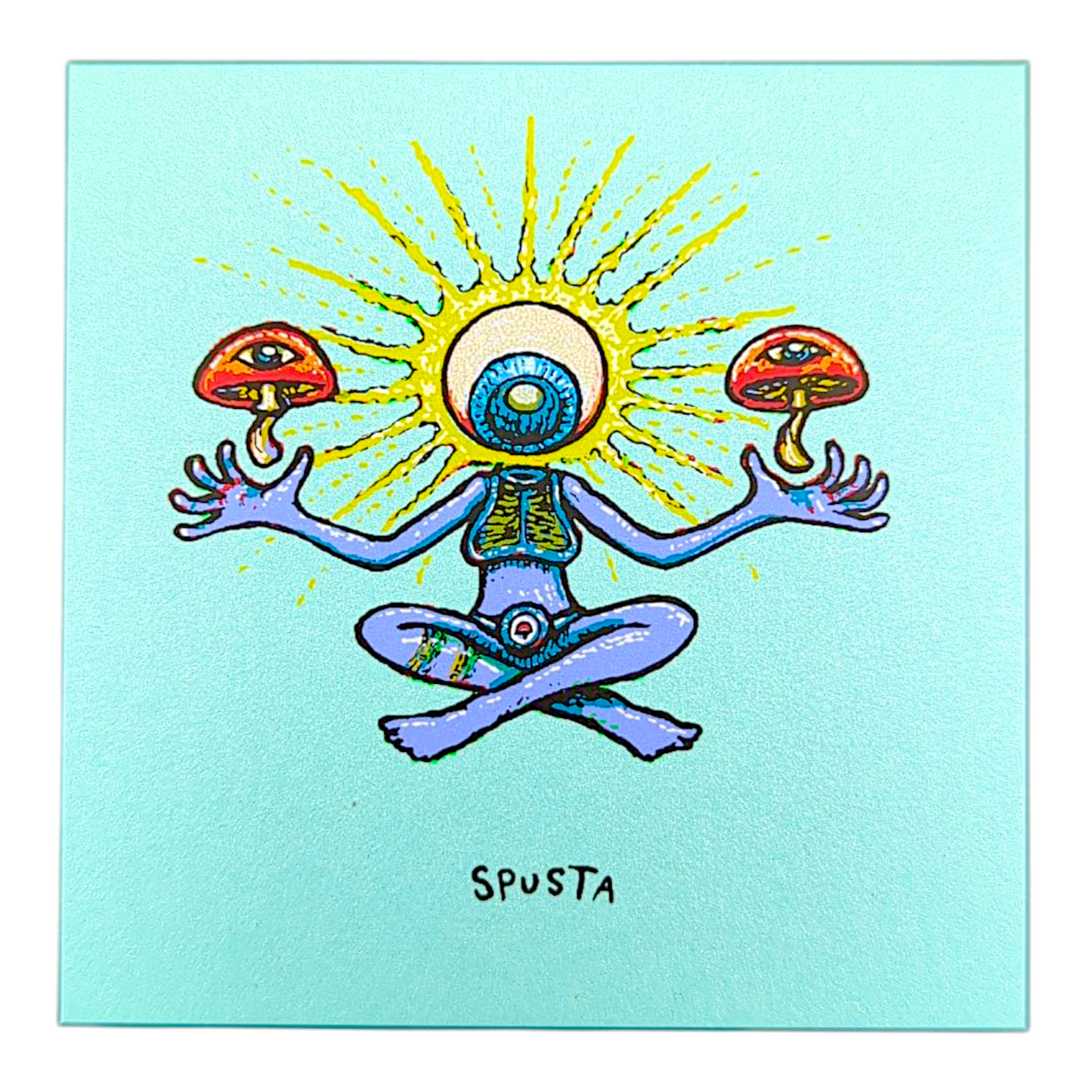 Marq Spusta Shroom Sister (Aqua Shimmer) Micro Print