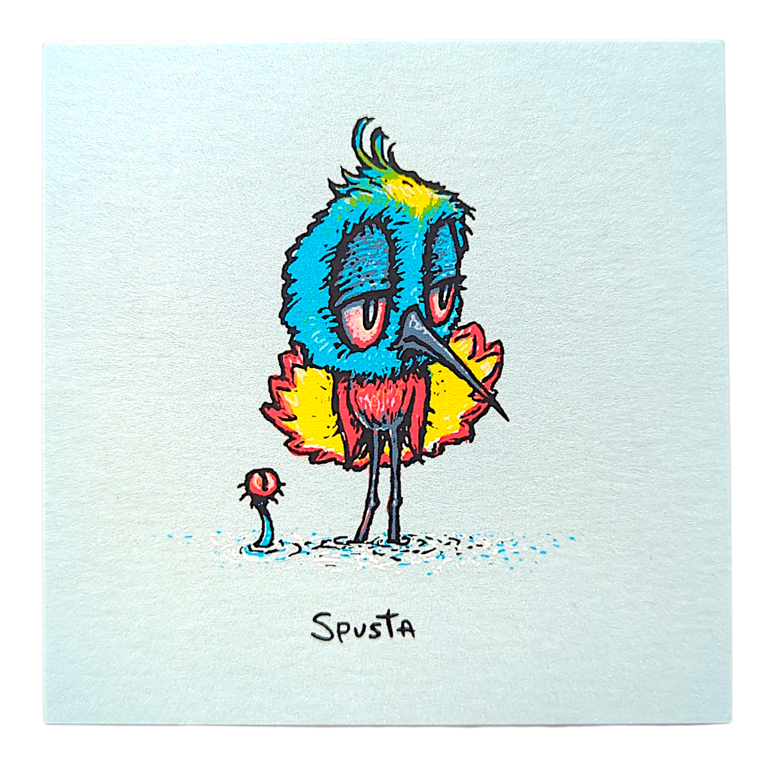 Marq Spusta
Skeeter Bird (Light Blue), 2021
Screen print 
3 x 3 in

Plate signed