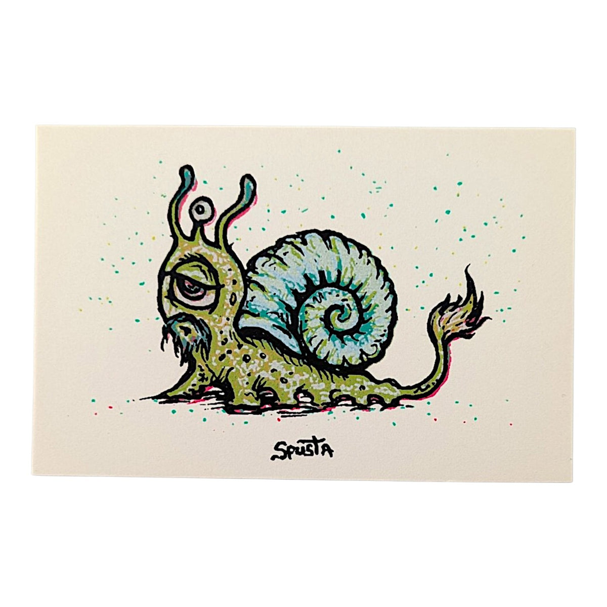Marq Spusta
Snail
Screen print
3 x 2 in

Plate Signed