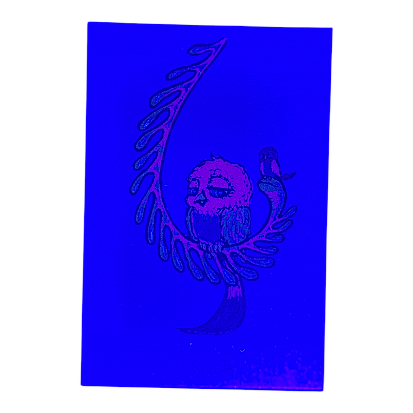 Marq Spusta
Some Odd Birds (Dark Blue Shimmer), 2020
Screen print 
3 x 2 in

Plate signed