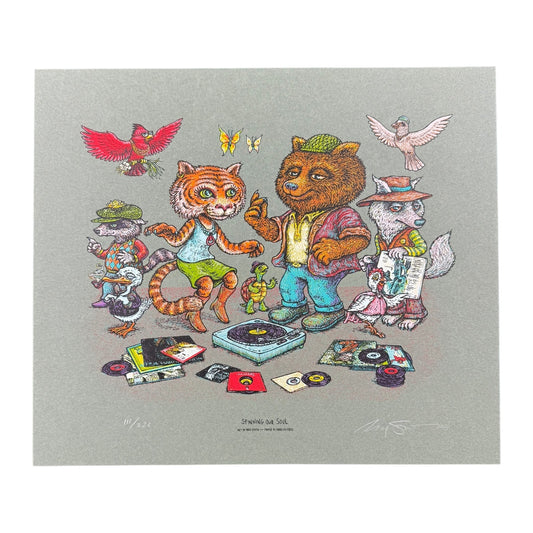 Marq Spusta "Spinning Our Soul" (Gray) Print