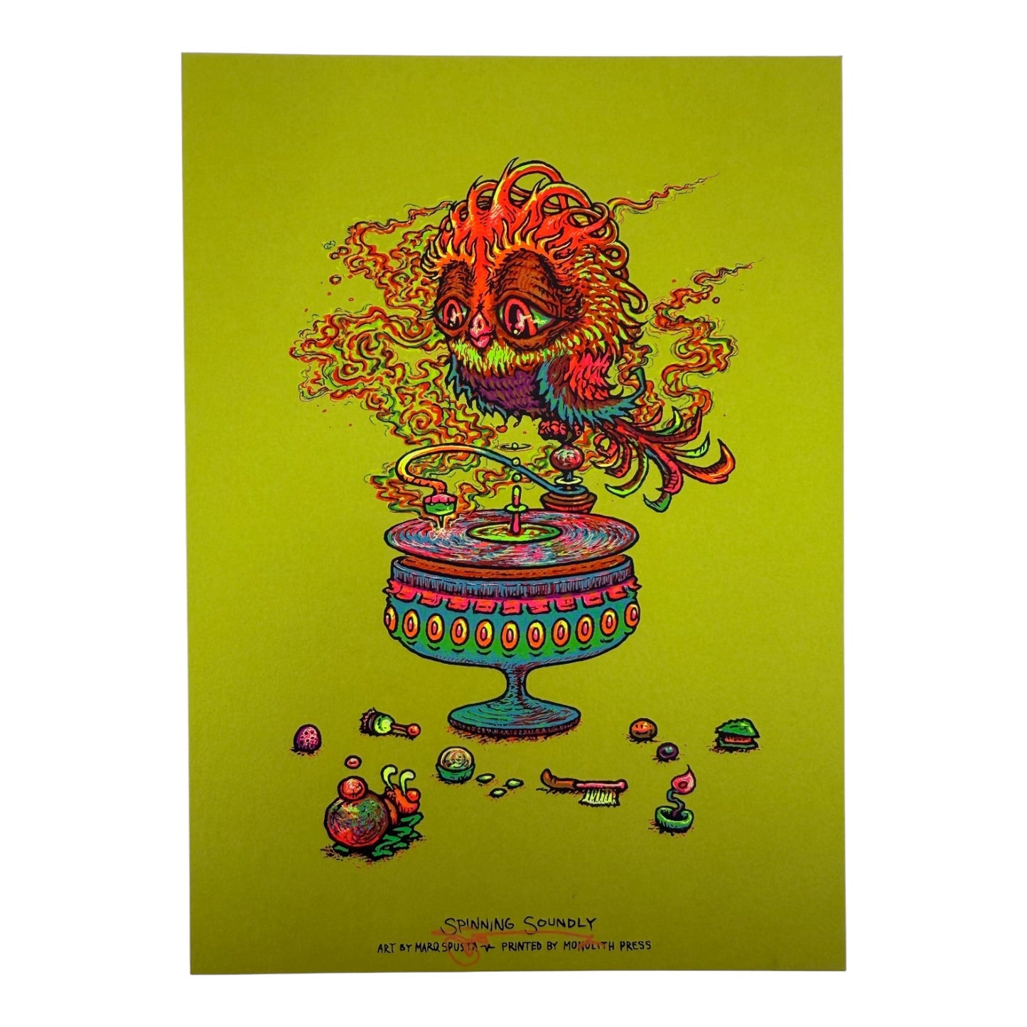 Marq Spusta "Spinning Soundly" (Absinthe Shimmer) Mini Print