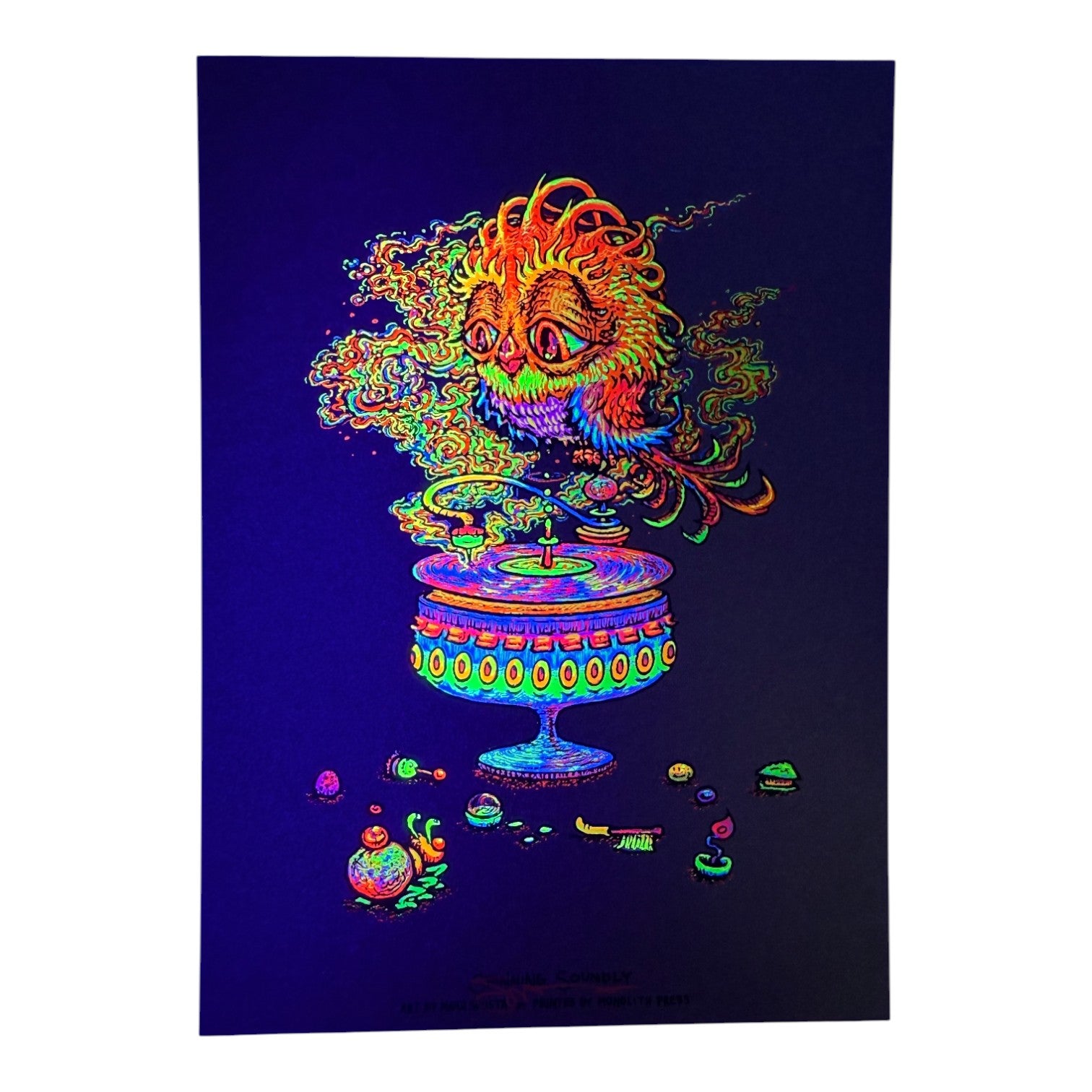 Marq Spusta "Spinning Soundly" (Grape Goo) Mini Print