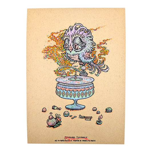 Marq Spusta
Spinning Soundly (Kraft), 2026
Screen print
5 x 7 in

Hand signed by the artist