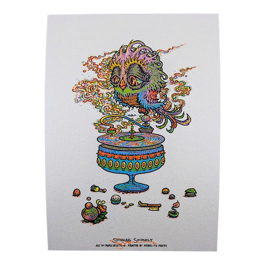 Marq Spusta
Spinning Soundly, 2026
Screen print
5 x 7 in

Hand signed by the artist