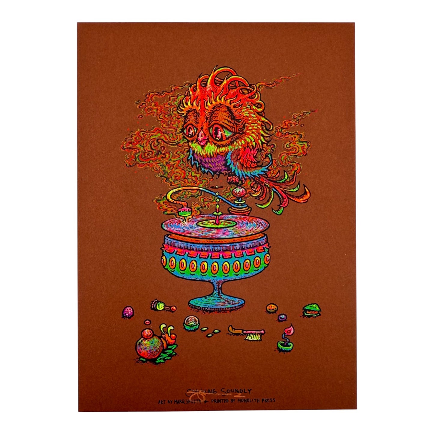 Marq Spusta "Spinning Soundly" Mini Print