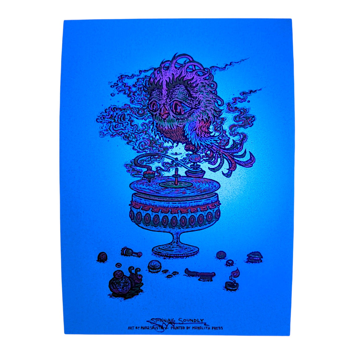 Marq Spusta
Spinning Soundly, 2026
Screen print
5 x 7 in

Hand signed by the artist