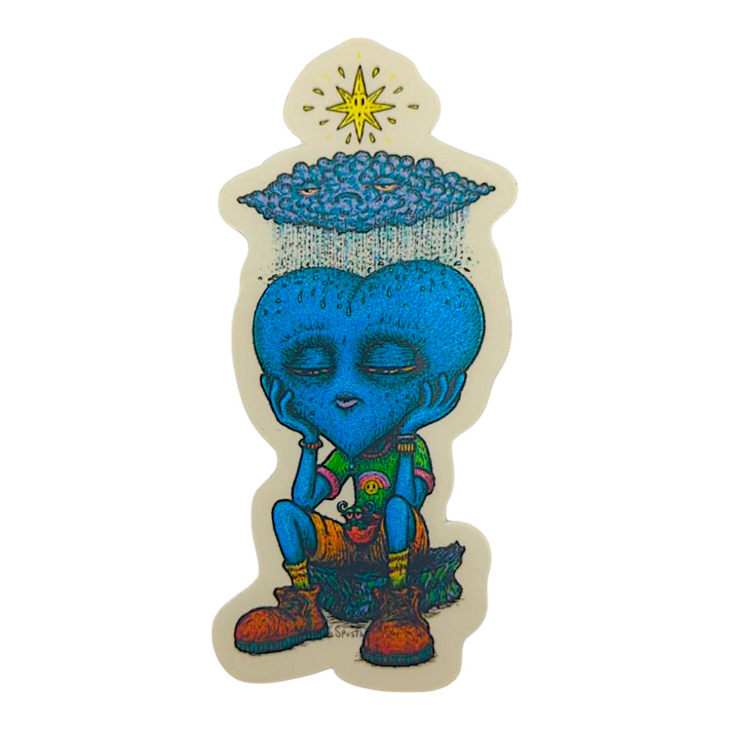 Marq Spusta Sprout Amongst the Doubt Sticker 

1.75 x 4" die cut vinyl sticker 