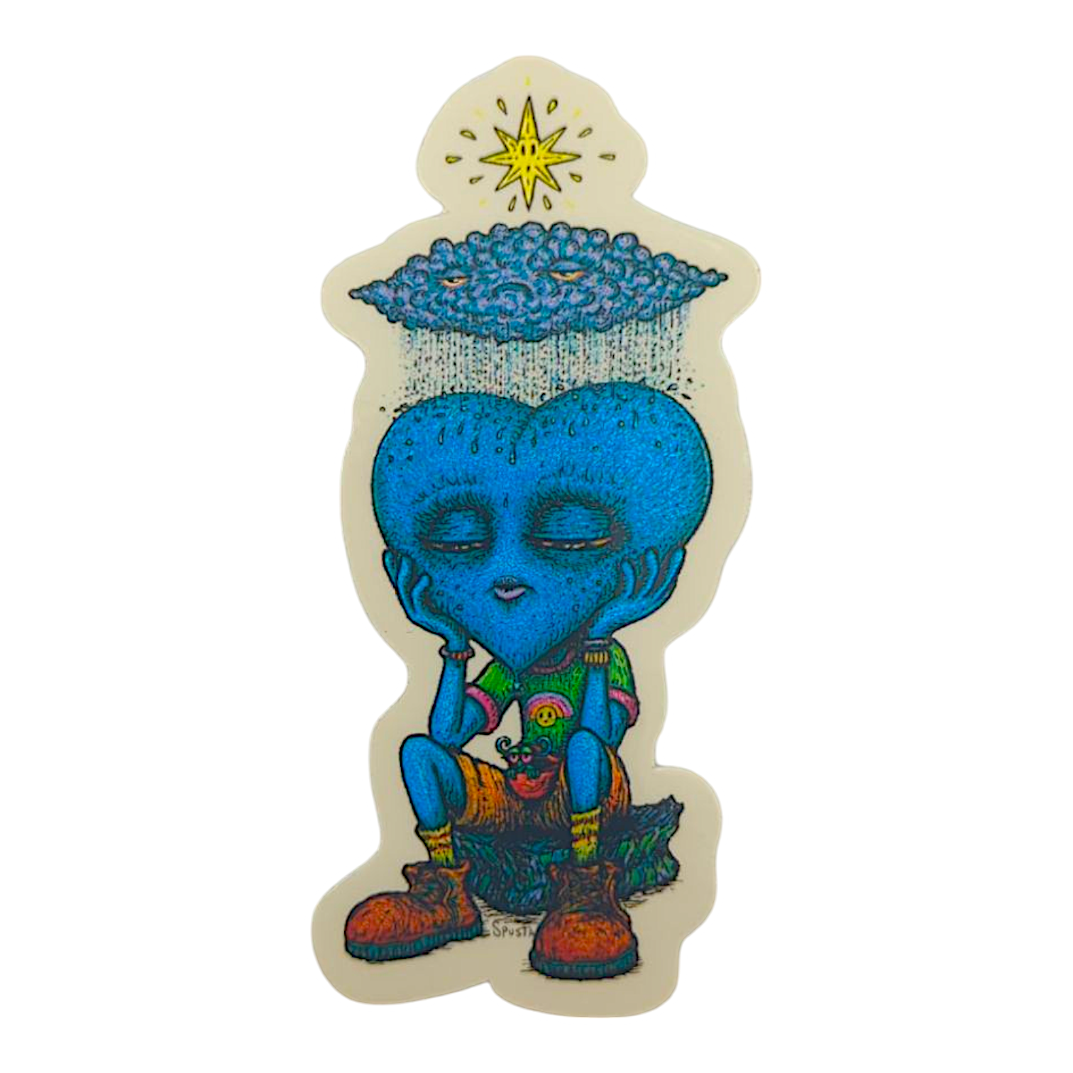 Marq Spusta Sprout Amongst the Doubt Sticker 

1.75 x 4" die cut vinyl sticker 