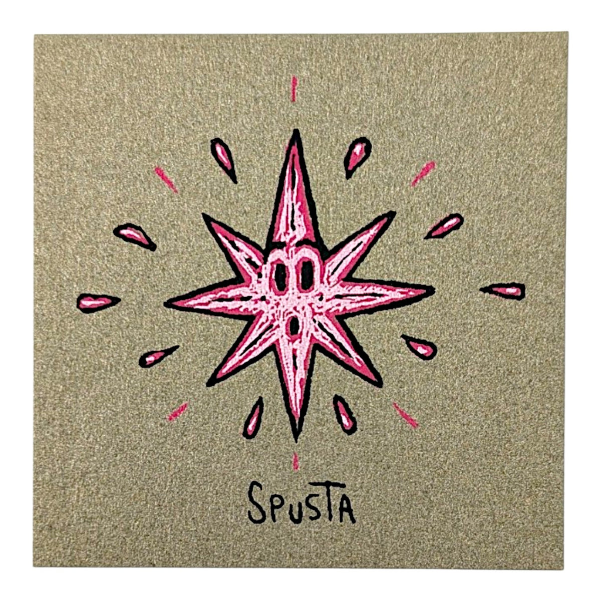 Marq Spusta
Star (Olive Shimmer)
Screen print
2 x 2 in

Plate Signed