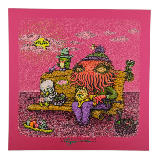 Marq Spusta
Tentacles Expanding in Our Mind (Sticky Pink), 2021
Screen print 
7 x 7 in

Signed by the artist