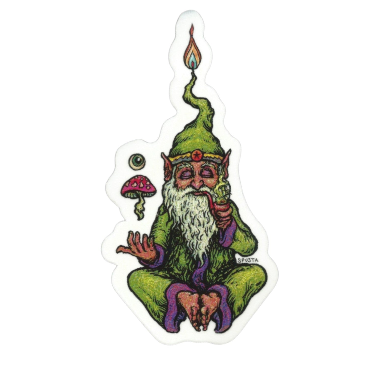 Marq Spusta The Knowing of the Gnomeness Sticker