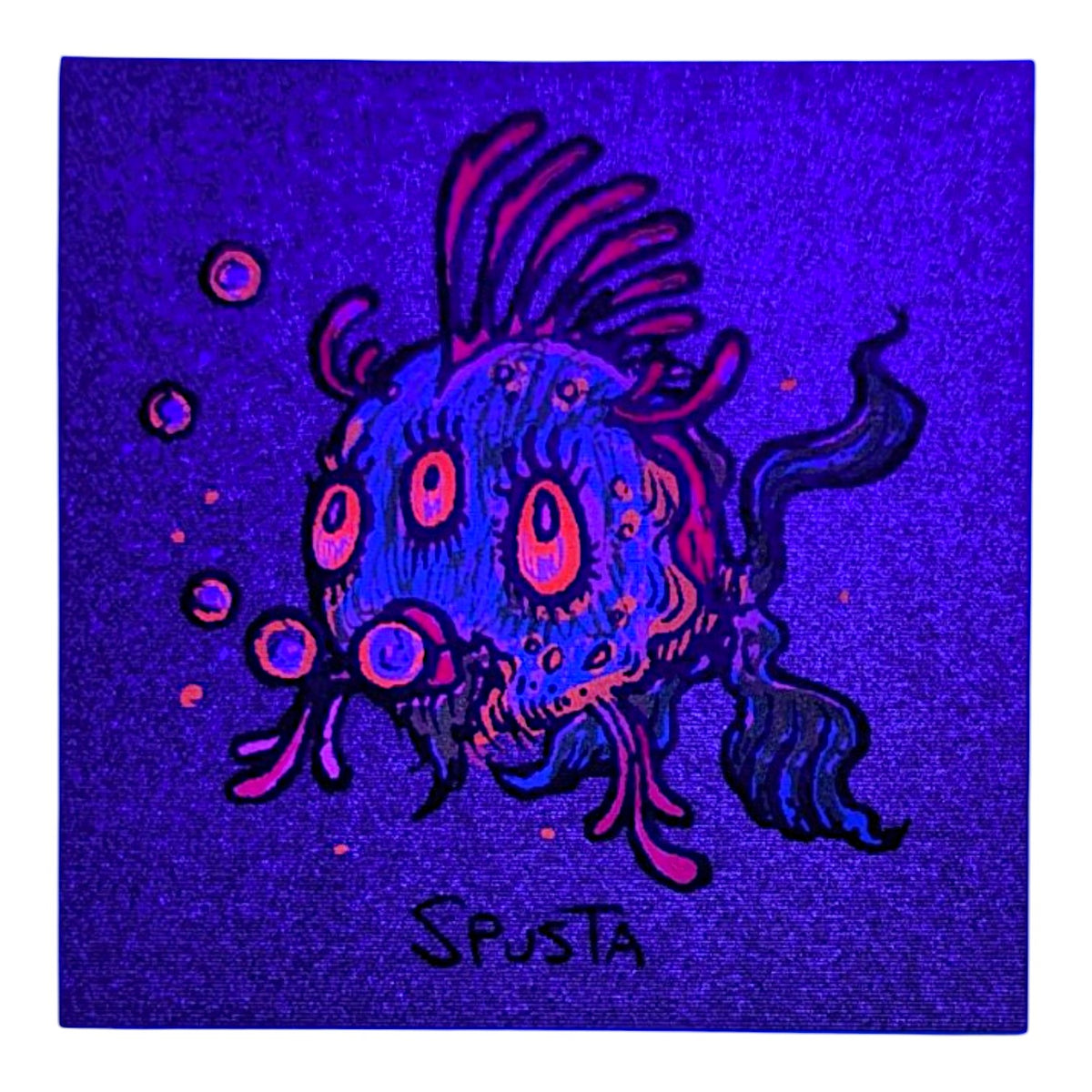 Marq Spusta
Third Eye Fish (Dirty Gold)
Screen print
2 x 2 in

Plate Signed