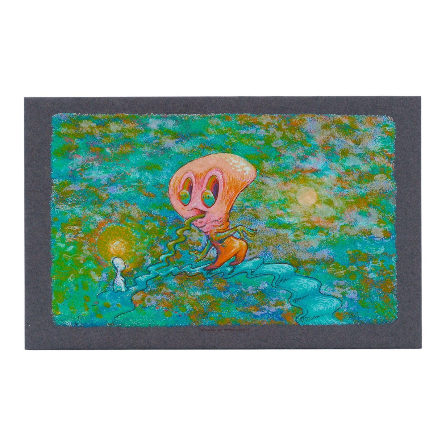 Marq Spusta "Tongue Tide" (Concrete Gray) Micro Print