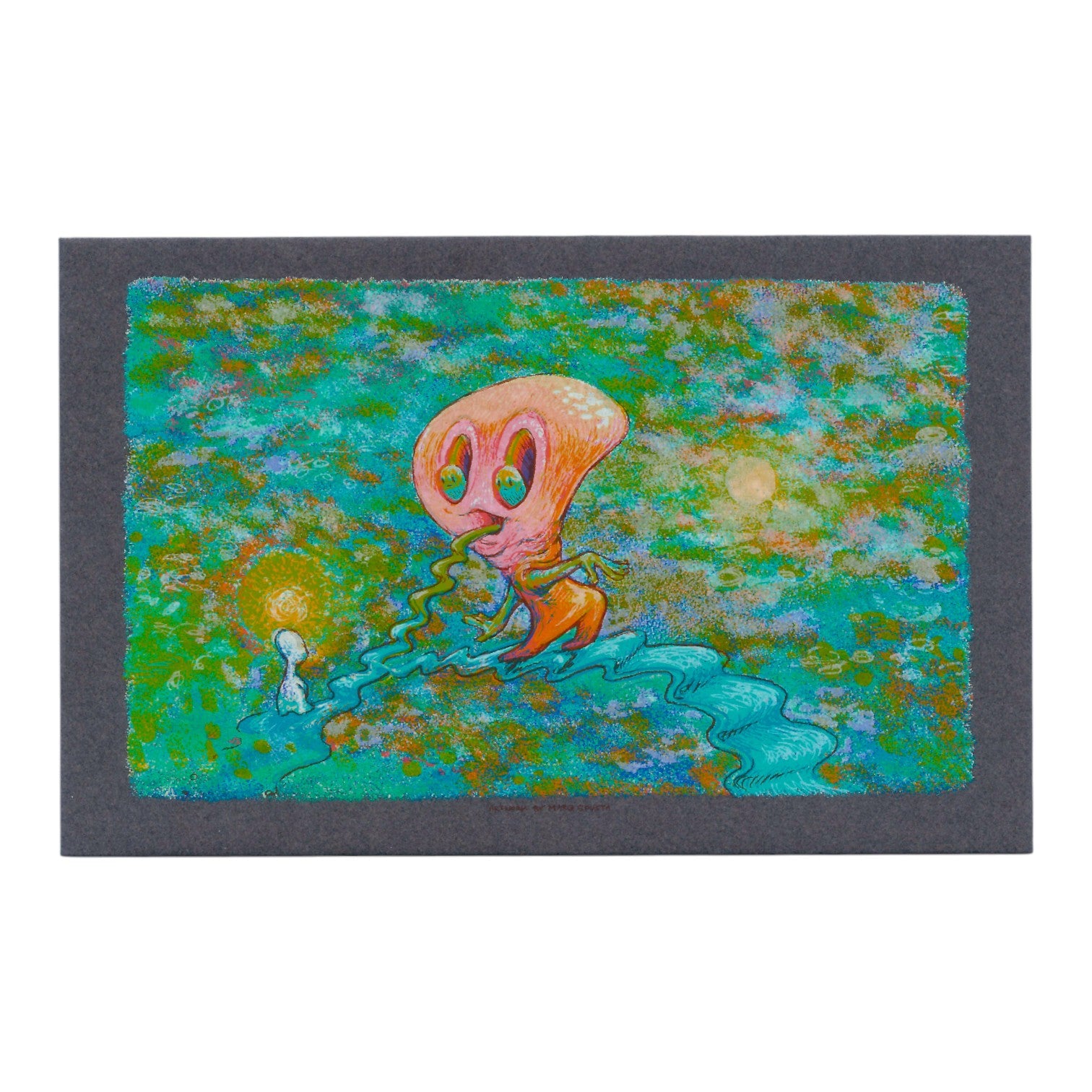 Marq Spusta "Tongue Tide" (Concrete Gray) Micro Print