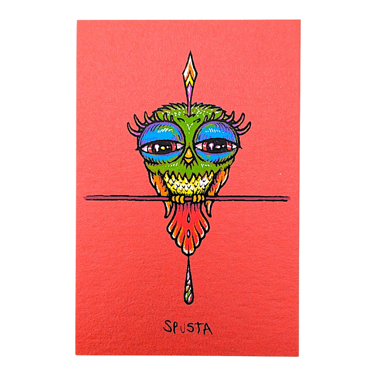 Marq Spusta
Tweet (Red Shimmer), 2020
Screen print
2 x 3 in

Plate Signed