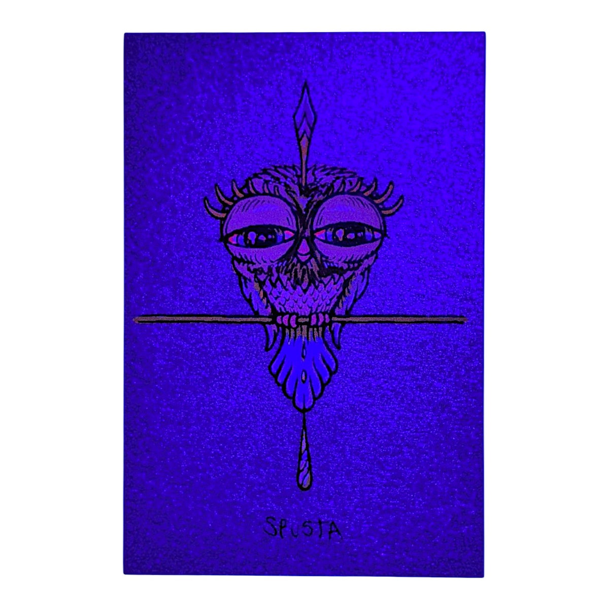 Marq Spusta
Tweet (Silver Shimmer), 2020
Screen print
2 x 3 in

Plate Signed
