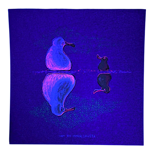 Marq Spusta
Two Ducks (Silver Shimmer), 2026
Screen print
4 x 4 in

Plate Signed