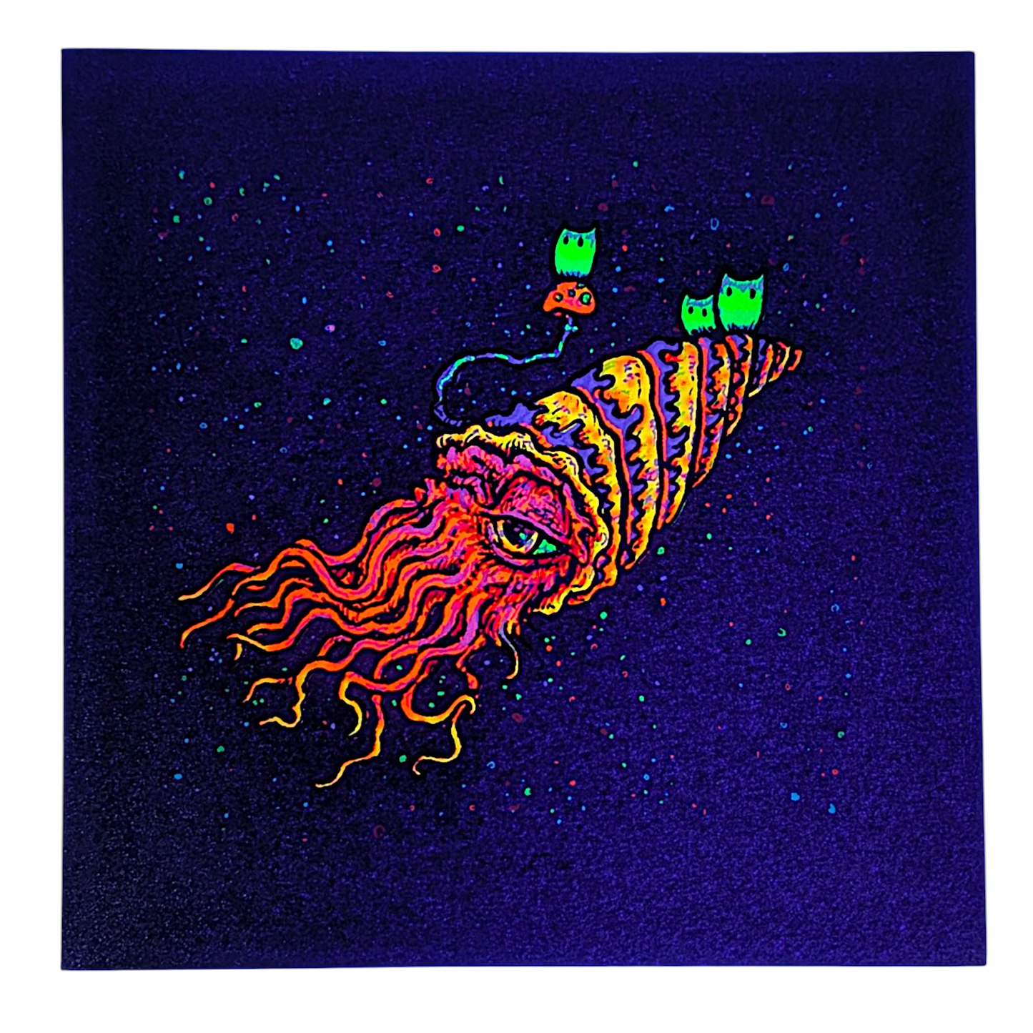 Marq Spusta
Voyageminder (Black Shimmer), 2019
Screen print
4 x 4 in

Plate signed