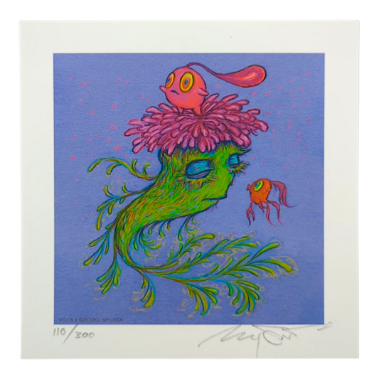 Marq Spusta 
VS11, 2020 
Screen print  
5 x 5 in 
Edition of 500 

Hand Signed + Numbered by the artist