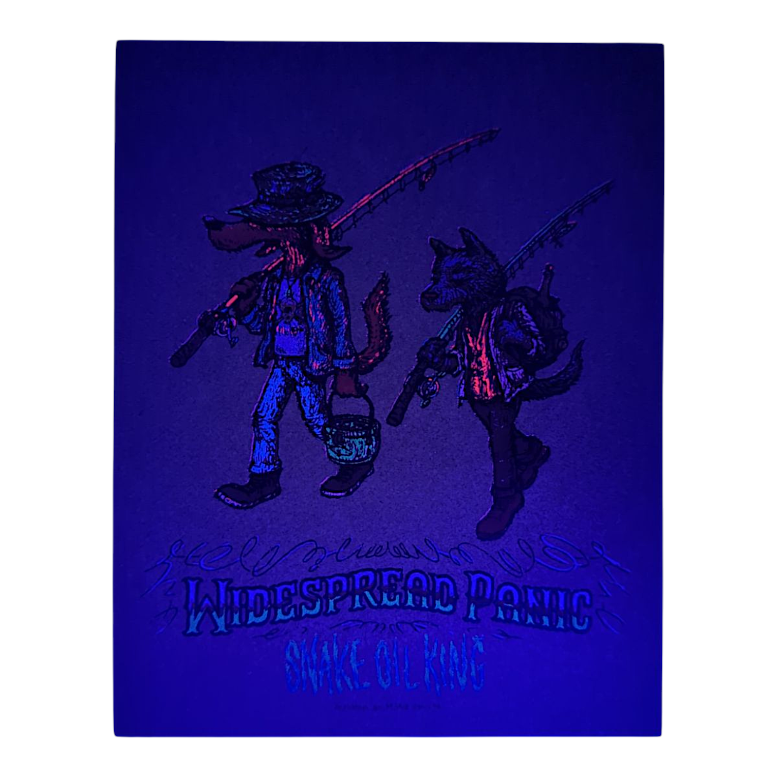 Marq Spusta
Widespread Panic Snake Oil King, 2025
Screen print 
4 x 5 in

Plate signed