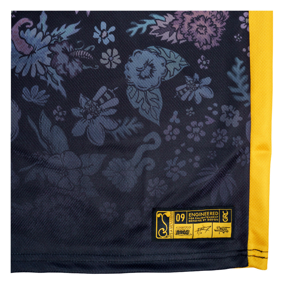 The Melty Bros Black Basketball Jersey brings the surreal world of Aaron Brooks and Vincent Gordon onto the court with bold, custom artwork that stands out from every angle. Their signature drippy style is worked into a fully sublimated design that feels equal parts collectible and wearable. Lightweight, breathable fabric keeps it comfortable while the artwork keeps it unmistakably Melty Bros.

Produced in a limited run, this jersey is crafted for collectors and fans who want something rare and artist drive