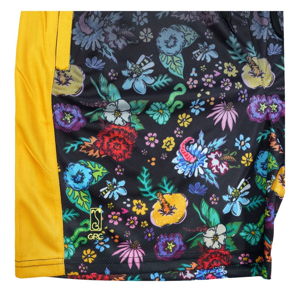 Melty Bros (Aaron Brooks x Vincent Gordon) Black Mesh Shorts 
- Exclusive Melty Bros artwork by Aaron Brooks and Vincent Gordon 
- Fully sublimated design with crisp color and detail 
- Limited edition 
- Lightweight breathable mesh construction 
- Comfortable elastic waistband with adjustable drawcord 
- Signature embroidery details 