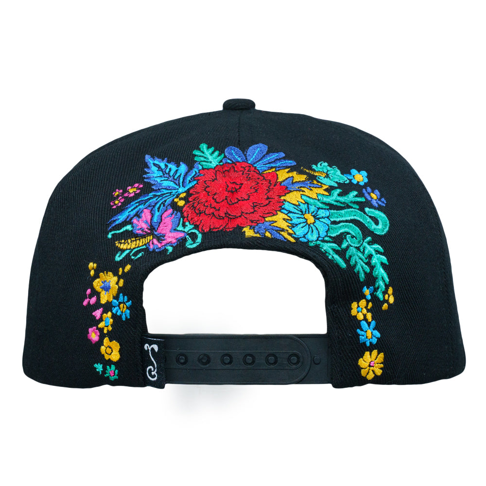 Created with our longtime friends Aaron Brooks and Vincent Gordon, the Melty Bros Black Snapback brings their unmistakable artwork to one of our cleanest silhouettes. Rich embroidery wraps the front and back of the crown, showcasing the trippy, character filled style that has made the Melty Bros a staple in our world for years.

This piece was produced in limited quantities and finished with the signature Grassroots details collectors look for. The fit is dialed, the materials are premium, and every element
