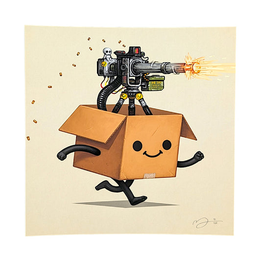 Mike Mitchell Boxo III (Anti), 2025 Archival Print on Cotton Rag Paper 8 x 8 in Edition of 125 Hand signed + numbered by the artist