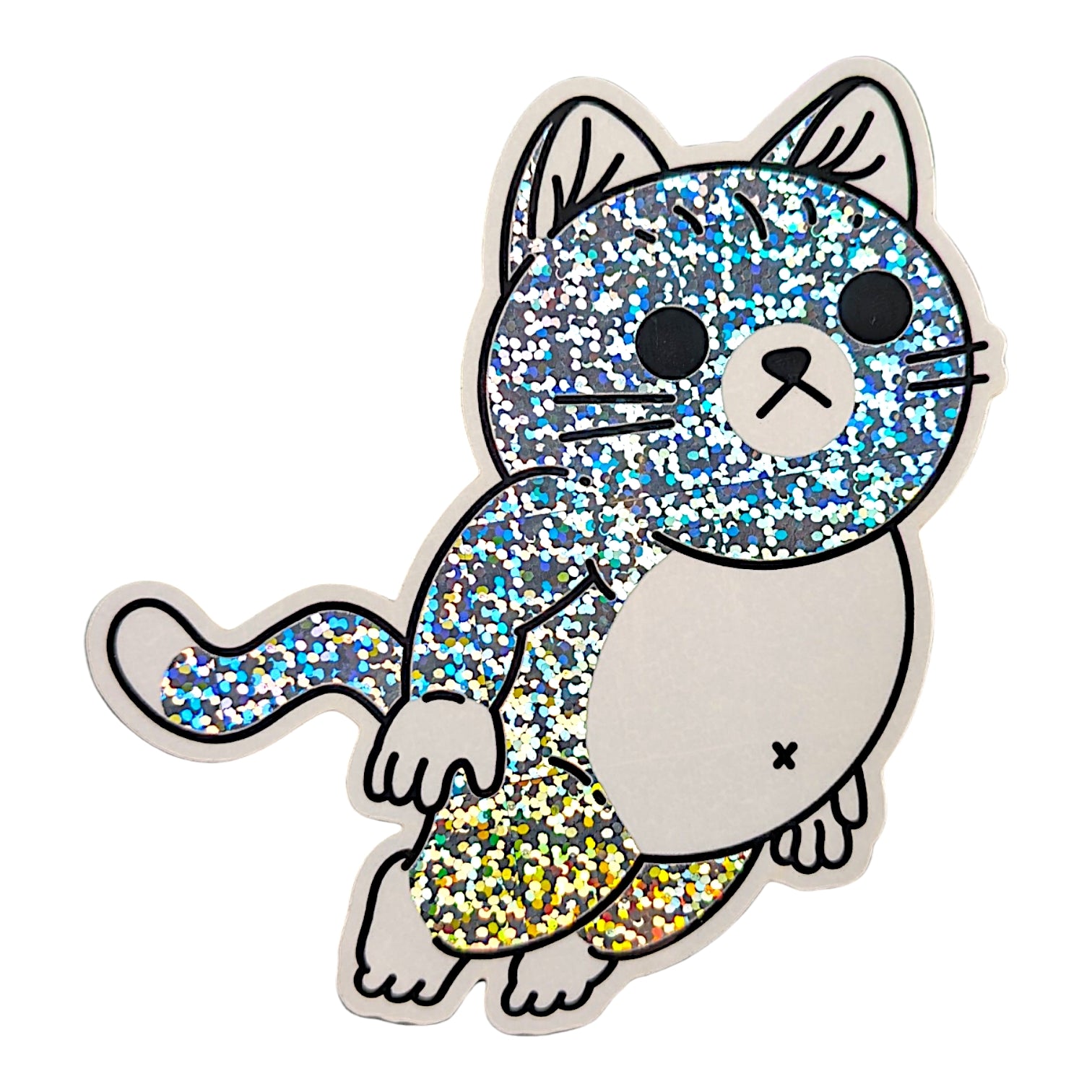 Mike Mitchell Flying Cat Holographic Sticker