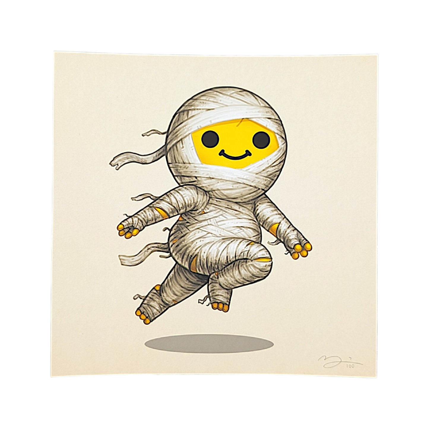 Mike Mitchell Miles Mummy, 2025 Archival Print on Cotton Rag Paper 8 x 8 in Edition of 100 Hand signed + numbered by the artist