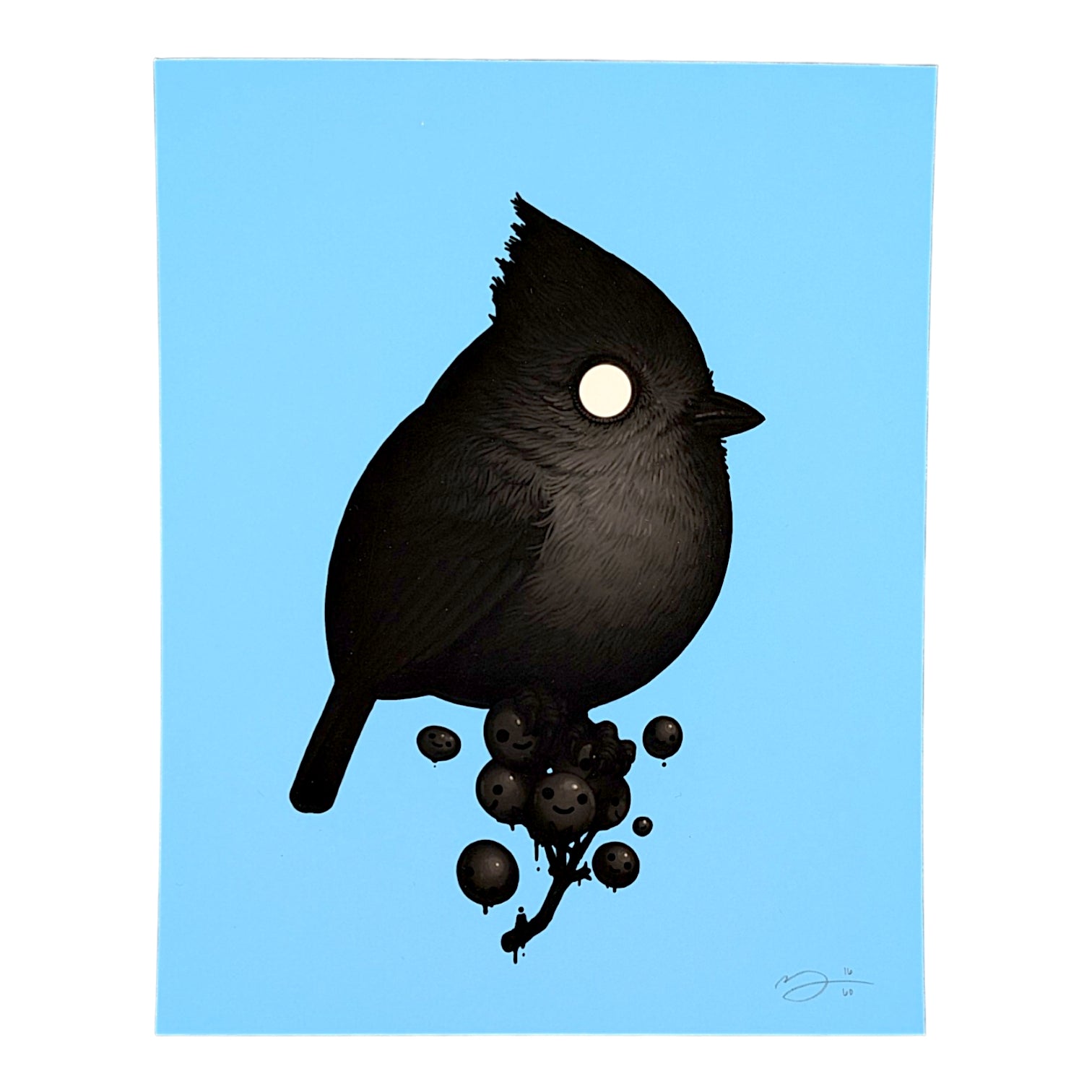 Mike Mitchell Oak Titmouse (Void), 2026 Archival Print on Cotton Rag Paper 8 x 10 in Edition of 60 Hand signed + numbered by the artist