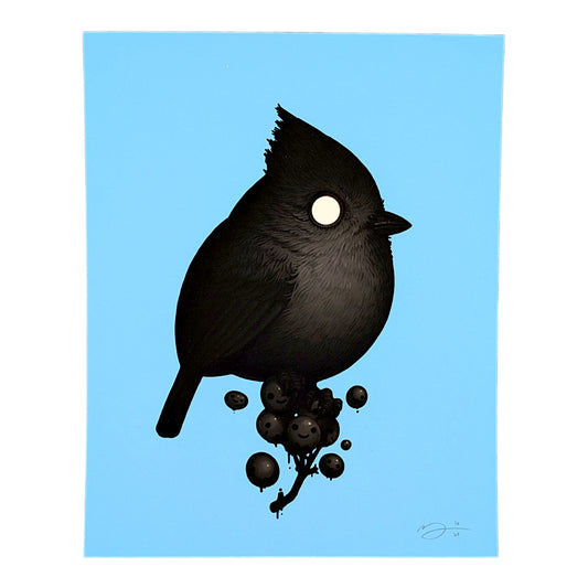 Mike Mitchell Oak Titmouse (Void), 2026 Archival Print on Cotton Rag Paper 8 x 10 in Edition of 60 Hand signed + numbered by the artist