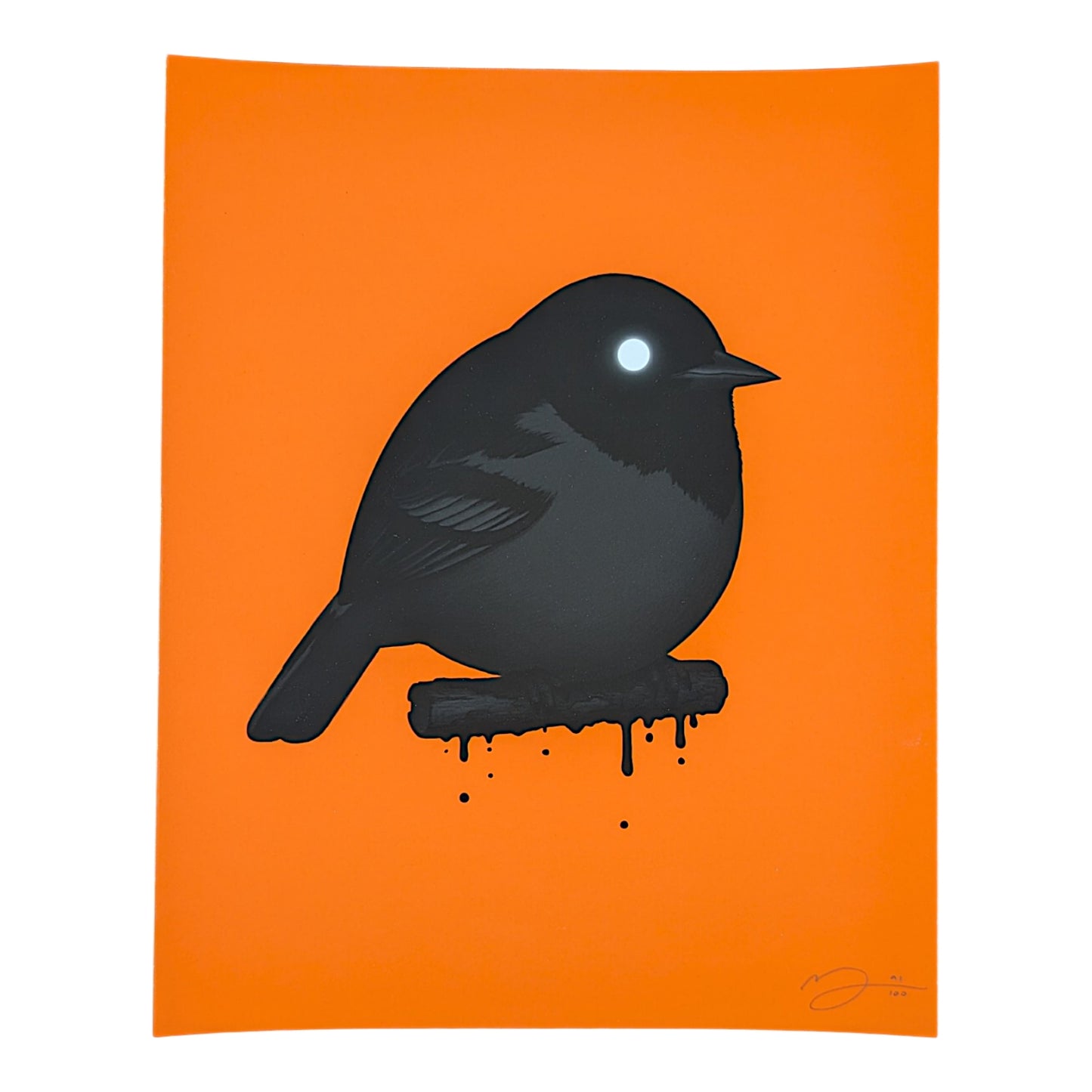 Mike Mitchell Oriole II (Void Orange), 2021 Archival Print on Cotton Rag Paper 8 x 10 in Edition of 100 Hand signed + numbered by the artist