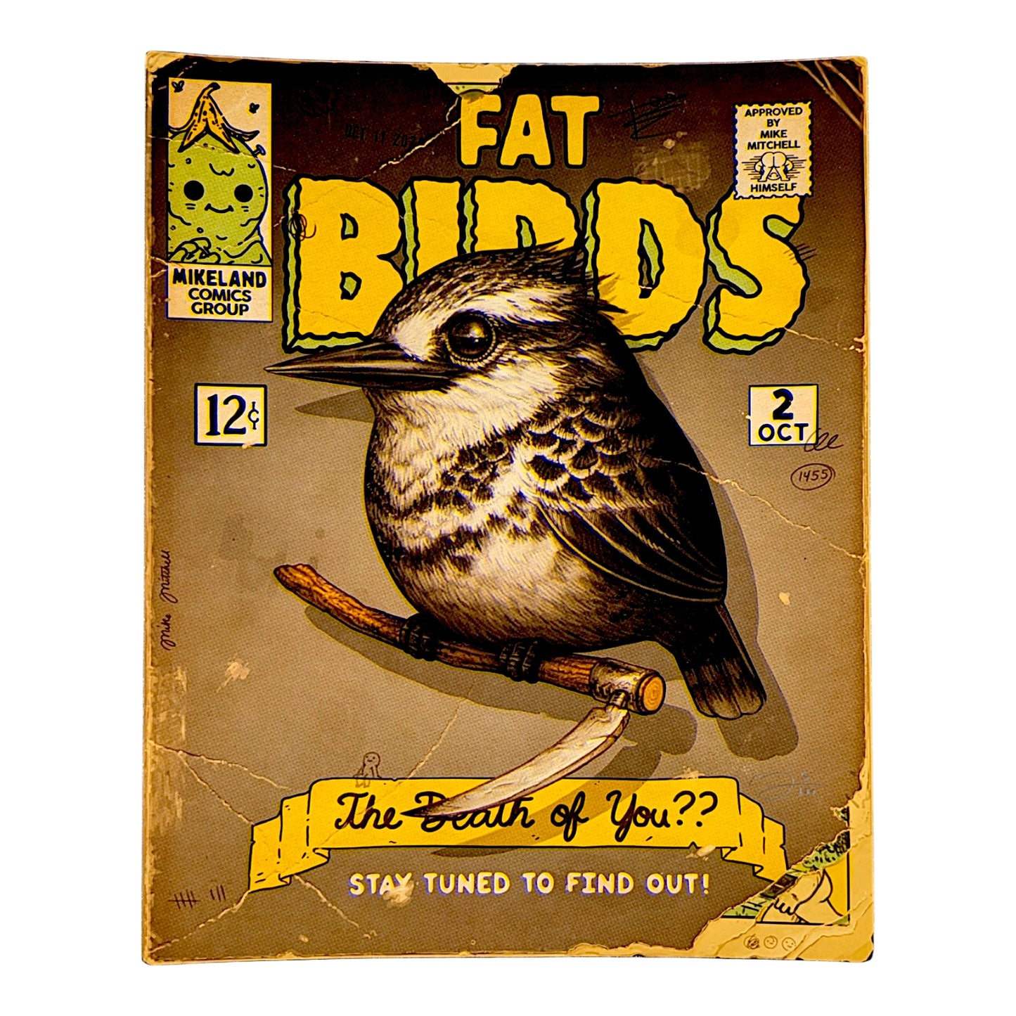 Mike Mitchell Pied Kingfisher (Comic Cover), 2025 Archival Print on Cotton Rag Paper 8 x 10 in Edition of 100 Hand signed + numbered by the artist