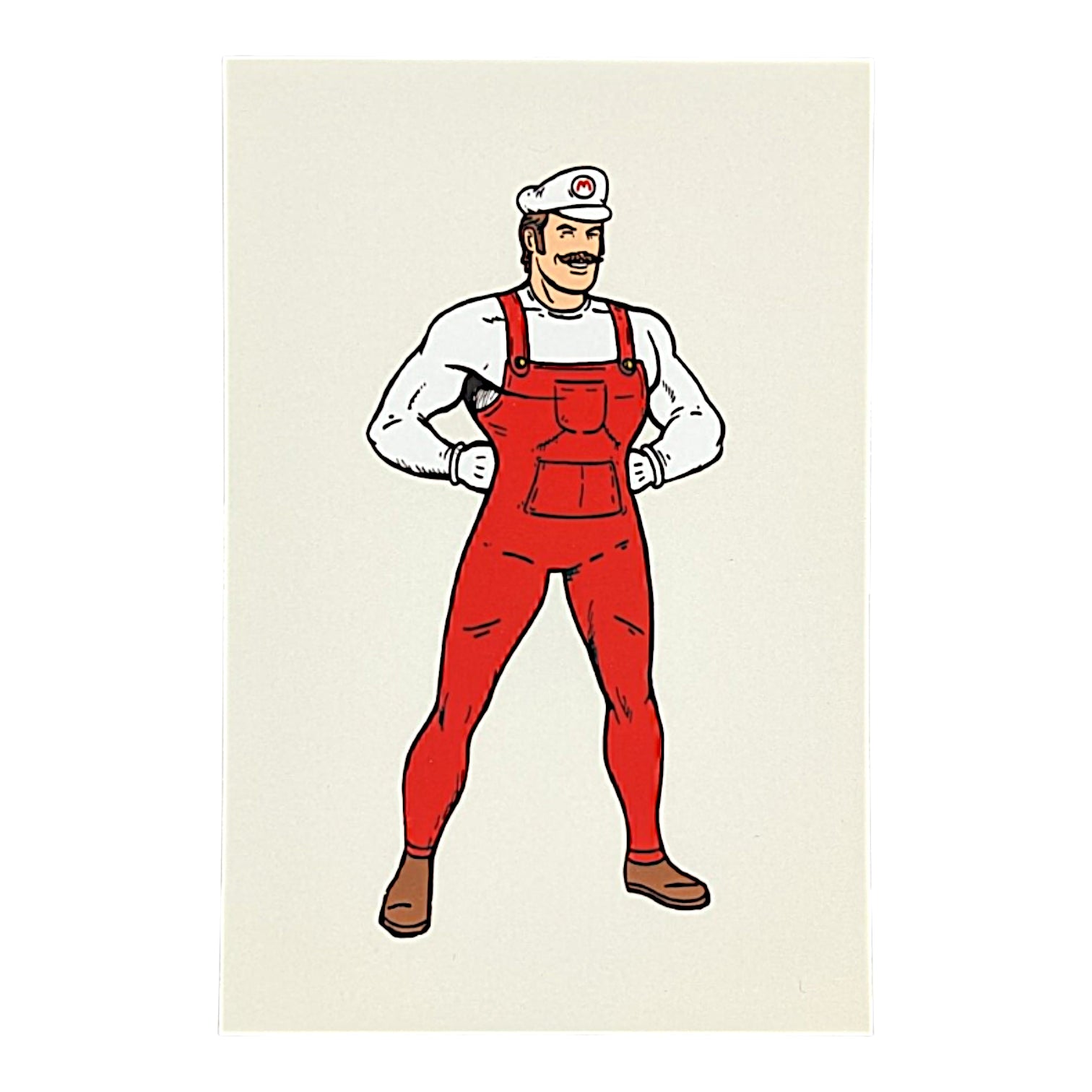 Mike Mitchell Super Mario (SMW Fire), 2025 Archival Print on Cotton Rag Paper 4 x 6 in Edition of 40 Hand signed + numbered by the artist