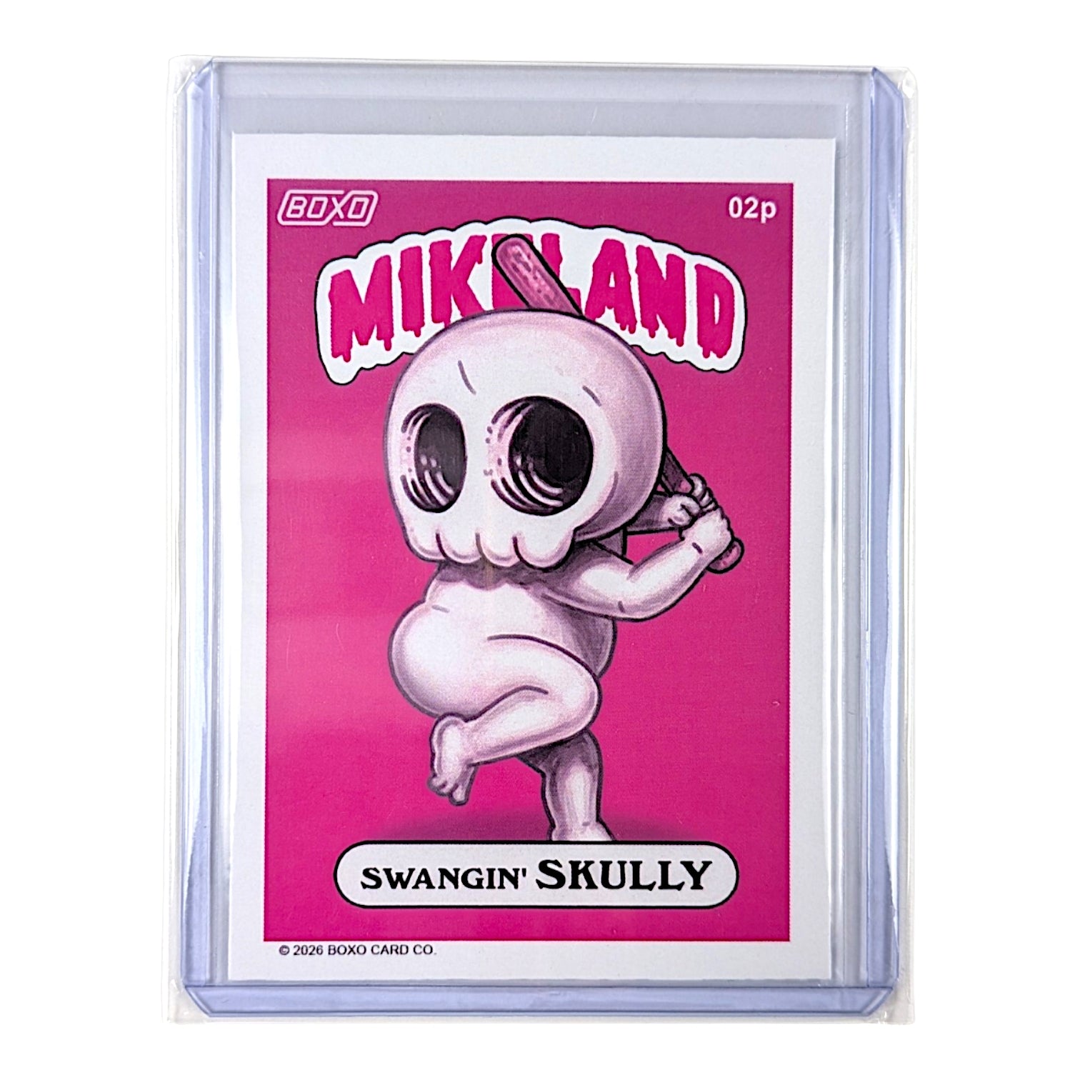 Mike Mitchell Swangin' Skully (Pink), 2026 Collectible trading card in top loader 2.5 x 3.5 in Limited edition