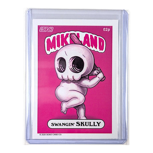 Mike Mitchell Swangin' Skully (Pink), 2026 Collectible trading card in top loader 2.5 x 3.5 in Limited edition