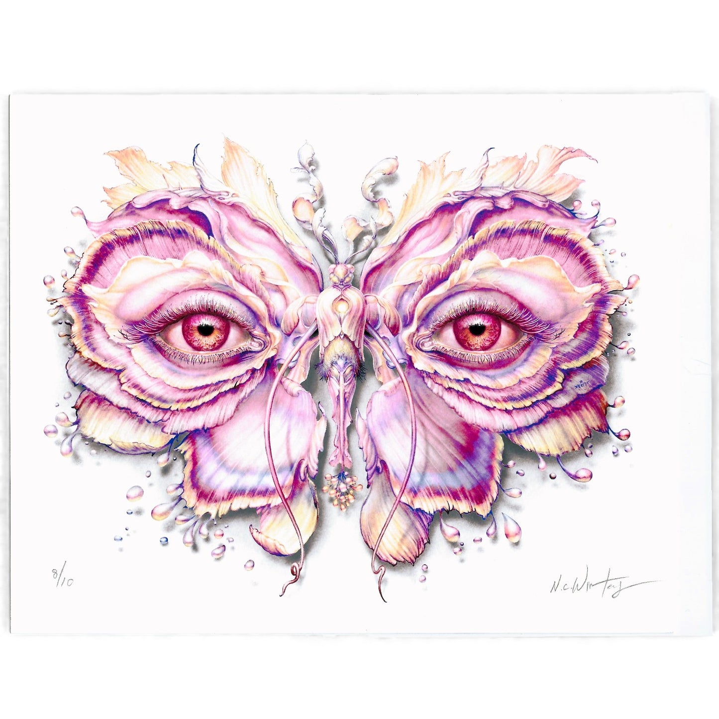 N.C. Winters "Lepidoptera 17 - Flux" Albino Variant Print