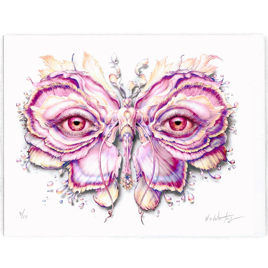 N.C. Winters "Lepidoptera 17 - Flux" Albino Variant Print