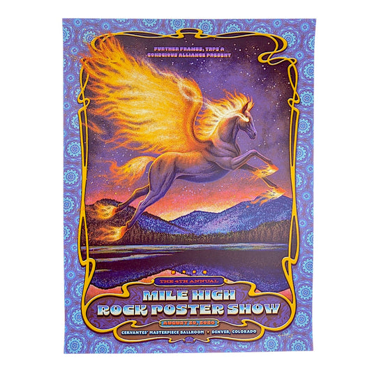 N.C. Winters
Mile High Rock Poster Show, 2026
Screenprint on Cougar Natural paper
18 x 24 in
Edition of 110

Hand signed + numbered by the artist