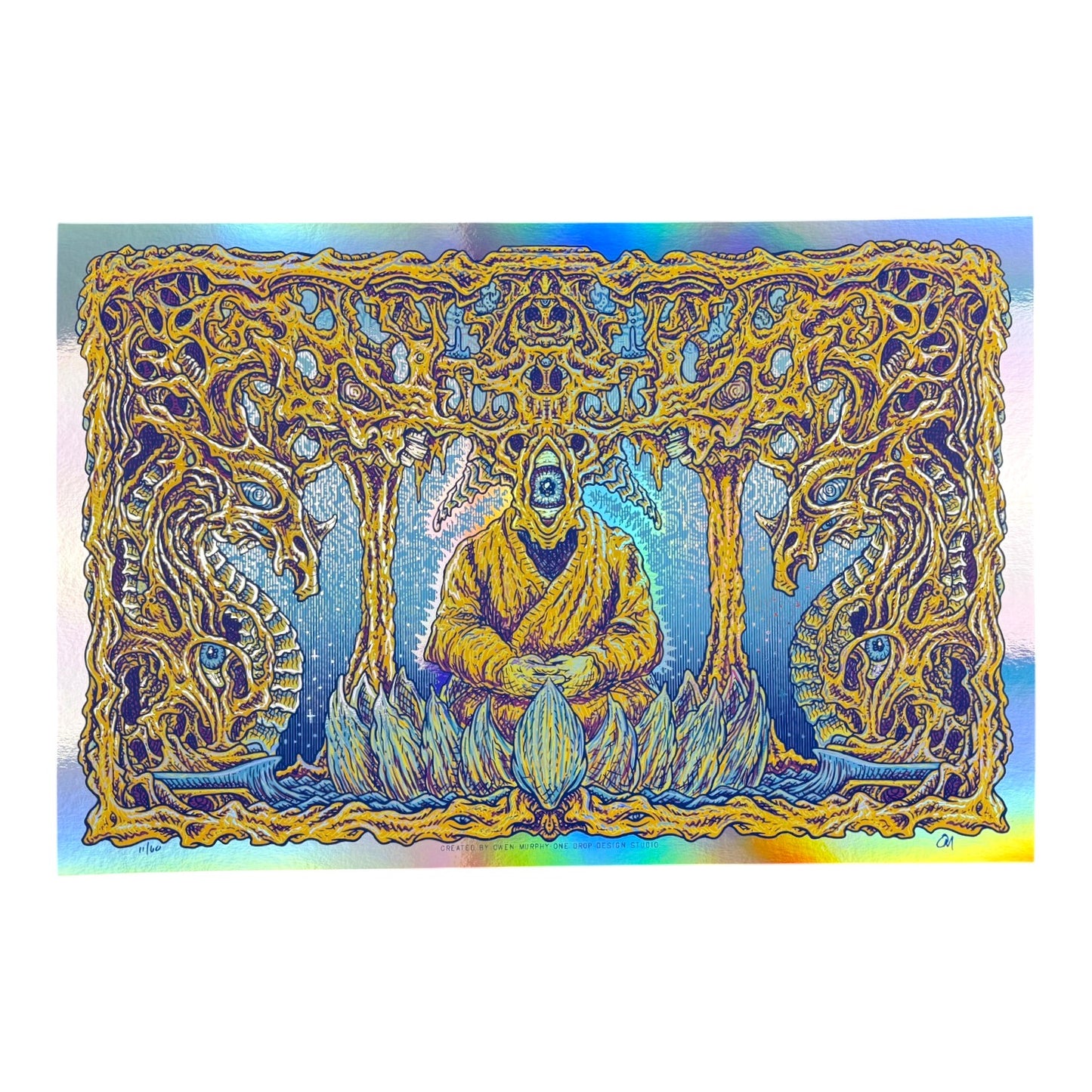 Owen Murphy
Dragon's Lair (Foil), 2026
6 color screen print on foil paper
12 x 18 in
Edition of 60

Hand signed + numbered by the artist