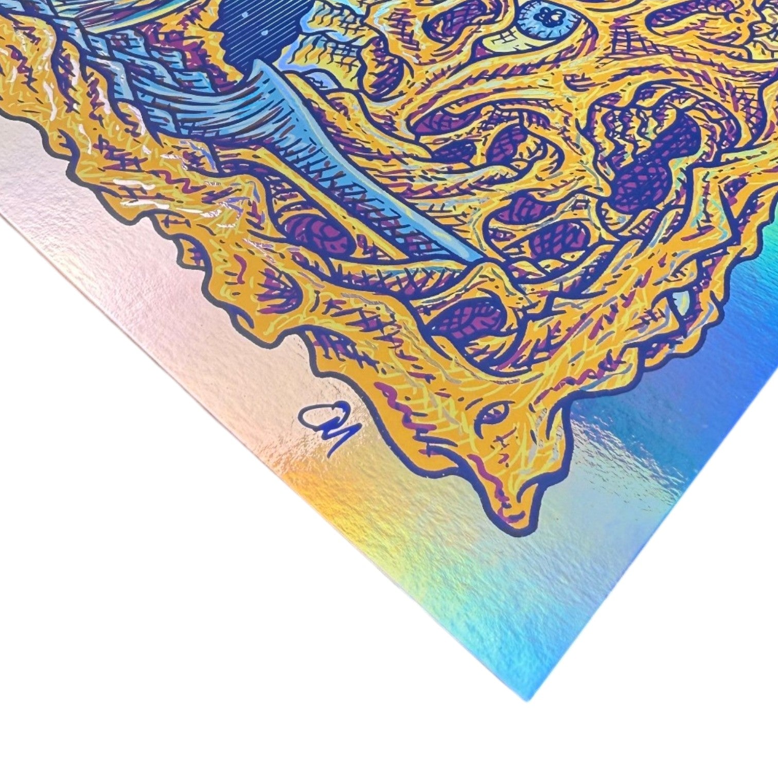 Owen Murphy
Dragon's Lair (Foil), 2026
6 color screen print on foil paper
12 x 18 in
Edition of 60

Hand signed + numbered by the artist