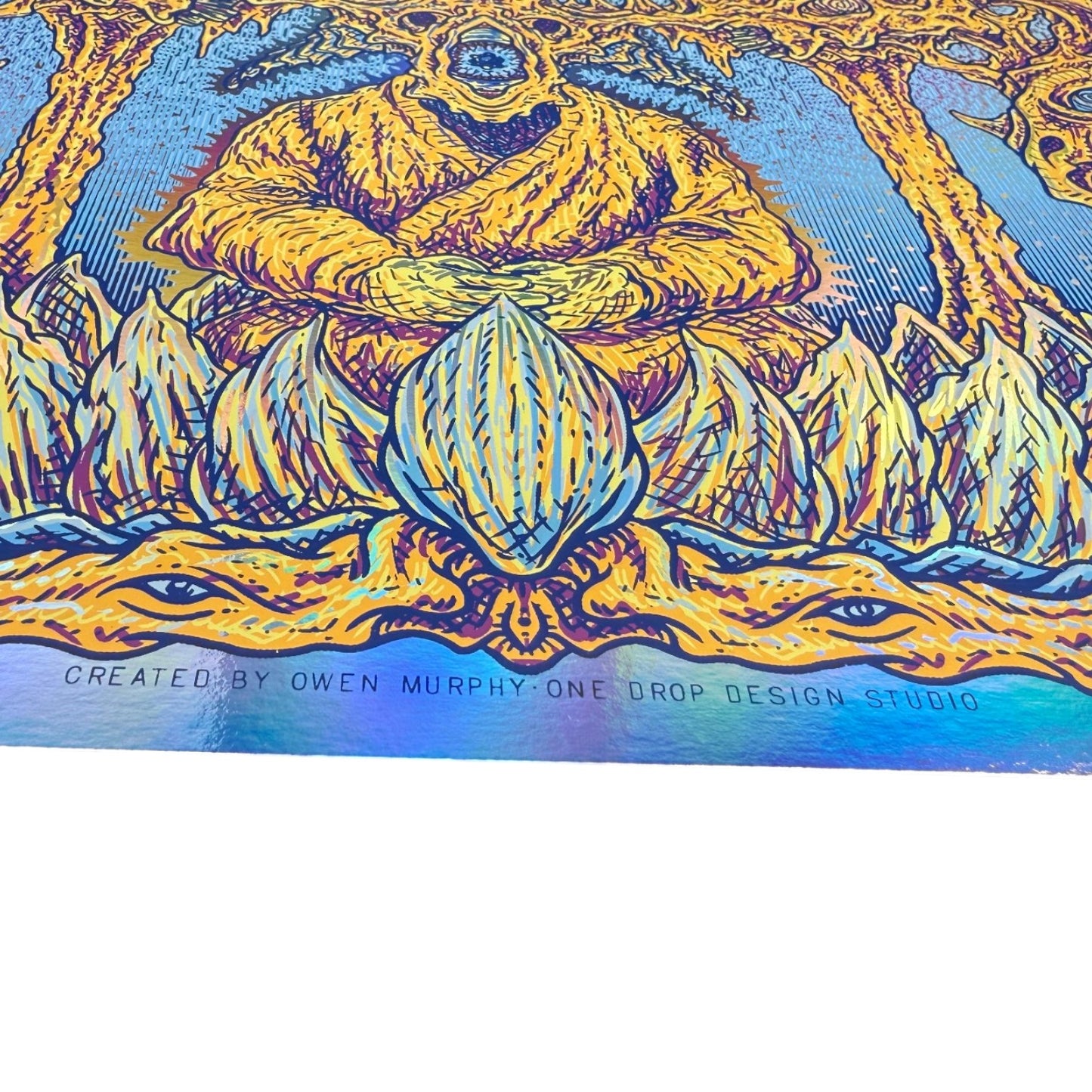 Owen Murphy
Dragon's Lair (Foil), 2026
6 color screen print on foil paper
12 x 18 in
Edition of 60

Hand signed + numbered by the artist