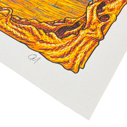 Owen Murphy AKA One Drop Design Studio 
Mystic's Ride, 2026
Screen print
16 x 24 in
1/1 

Hand signed, numbered  + doodled by the artist