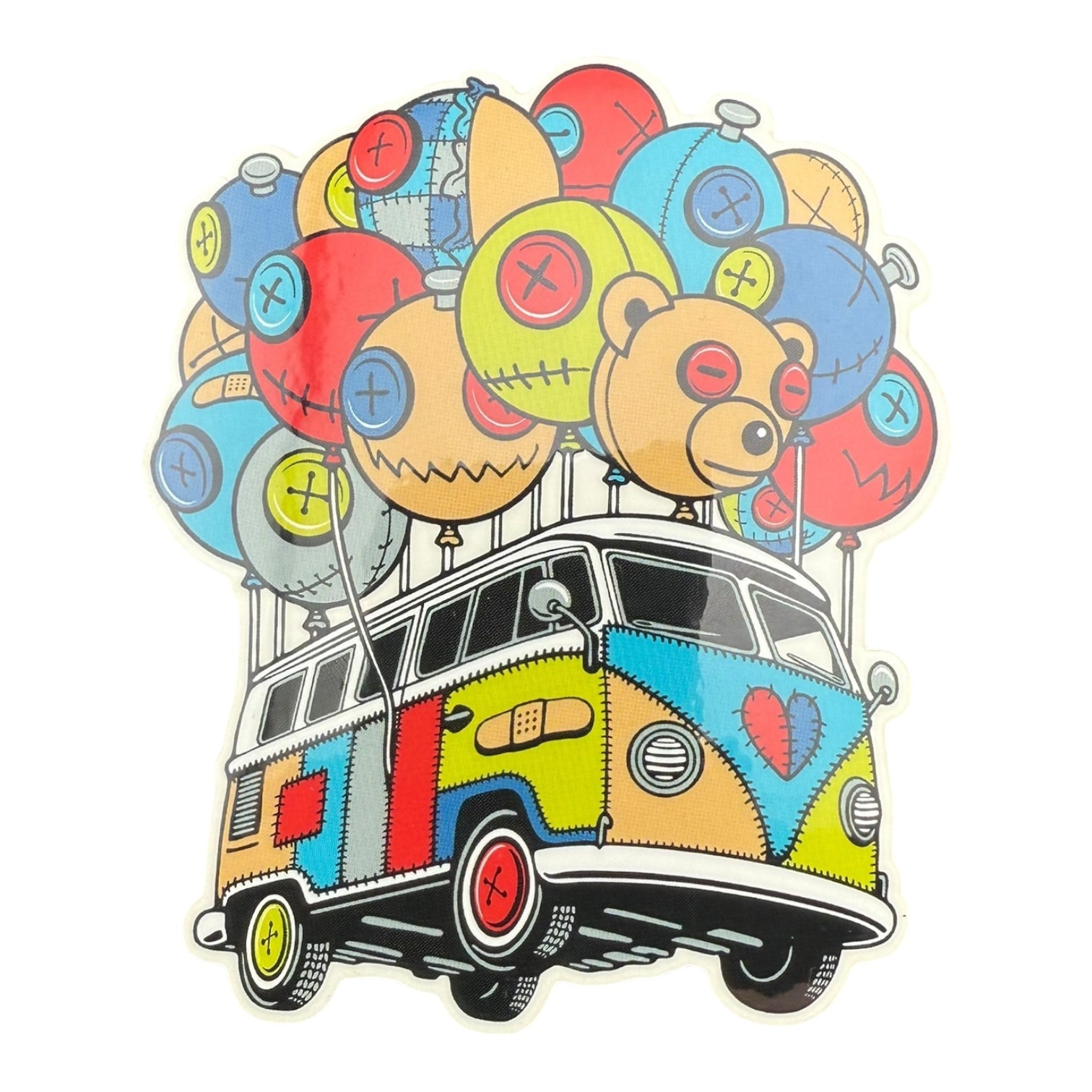 Parking Lot Collective Peter Muller Flying Bus Sticker