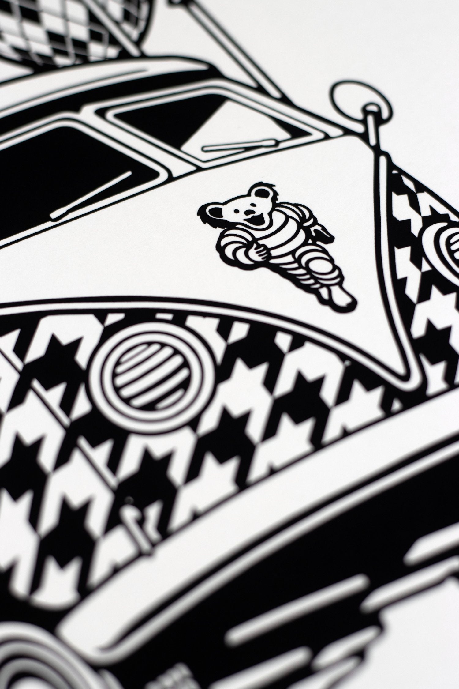 Slinger x Pyroscopic (The Parking Lot Collective)
Slinger Flying Bus, 2025
Screen Print on 140 lb Acid Free Watercolor Paper
11 x 14 in
Edition of 100

Hand Signed, Numbered + Dated by the artists. 