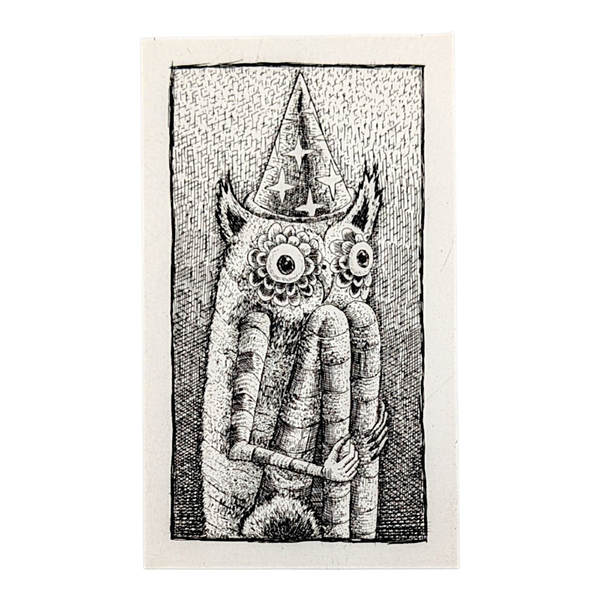 Phelgm Untitled, 2026 Etching 3.125 x 1.895 in Blue Stamp - Small Run (Edition of 150) Hand signed + stamped by the artist on verso