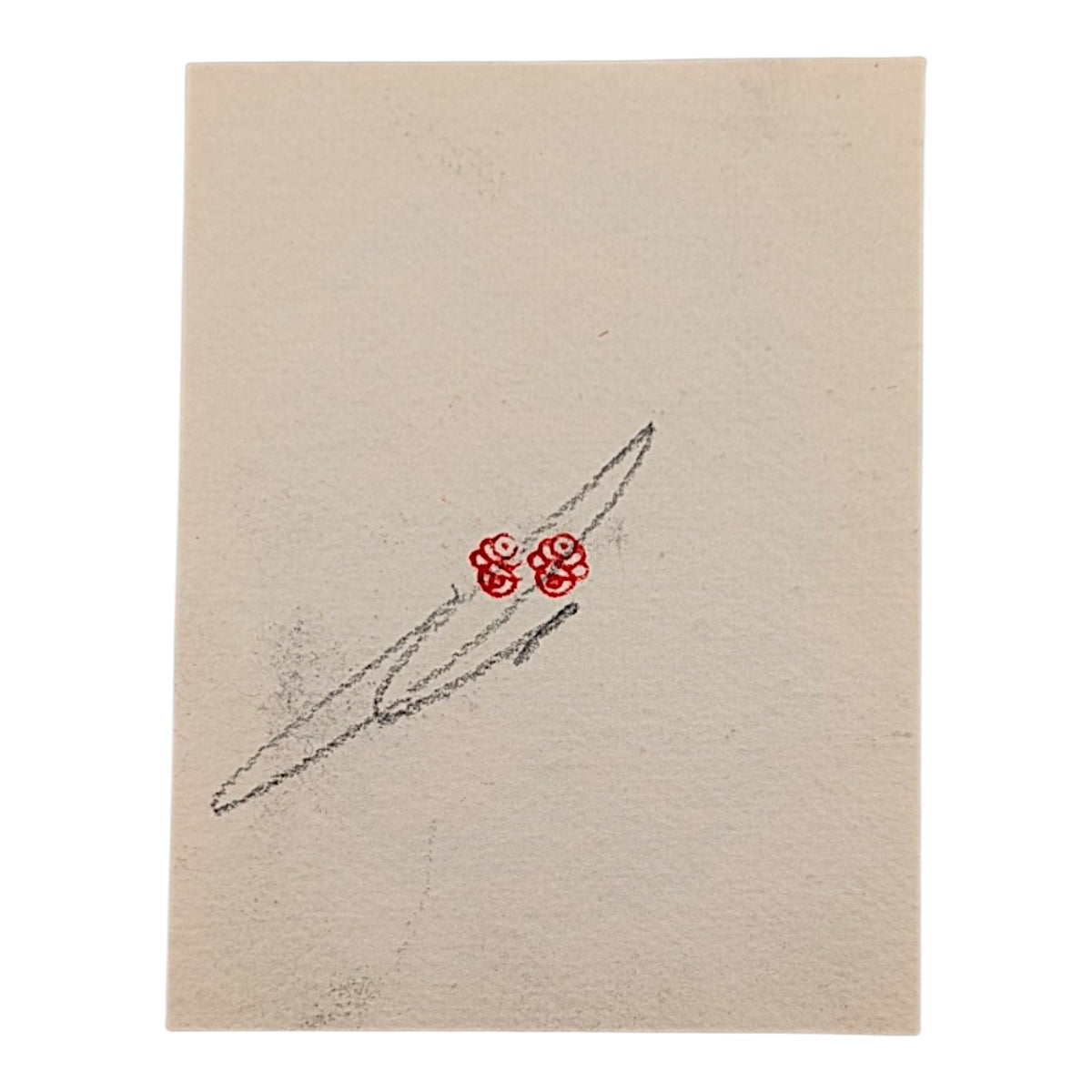 Phelgm Untitled, 2026 Copper engraving 2.5 x 3.25 in Red Stamp - Full Run = Until Wear (200-500) Hand signed + stamped by the artist on verso
